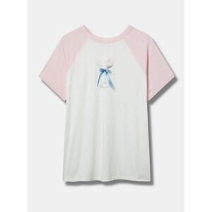 NWT Torrid Martini Satin Bow Classic Heritage‎ Jersey Tee 1X
